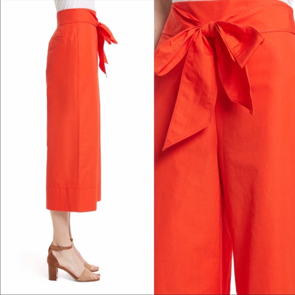 Kate Spade Red Wide-Leg Pants - Picture 4 of 15